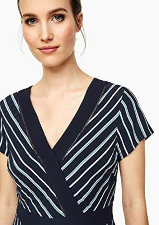 s.Oliver BLACK LABEL 150.10.004.20.200.2014509 A-Linien-Kleid, Blau