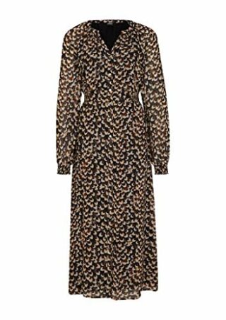 s.Oliver BLACK LABEL 150.10.103.20.200.2061068 Ausgestelltes Kleid, Schwarz