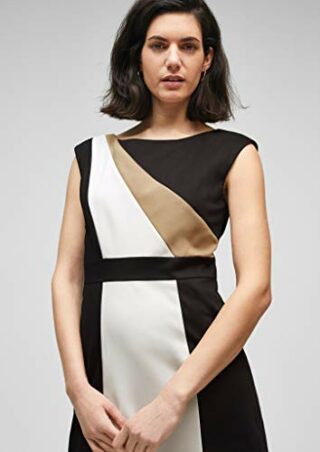 s.Oliver BLACK LABEL 150.10.103.20.200.2061159 Midikleid, Schwarz