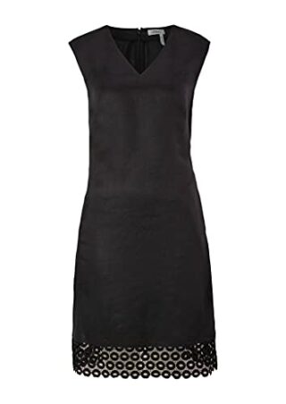 s.Oliver BLACK LABEL 150.10.104.20.200.2064754 Leinenkleid, Schwarz