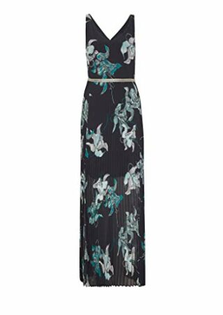 s.Oliver BLACK LABEL 155.10.004.20.200.2011858 A-Linien-Kleid, Blau