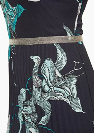 s.Oliver BLACK LABEL 155.10.004.20.200.2011858 A-Linien-Kleid, Blau