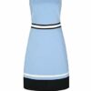 s.Oliver BLACK LABEL Abendkleid mit Blockstreifen, Blau