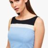 s.Oliver BLACK LABEL Abendkleid mit Blockstreifen, Blau