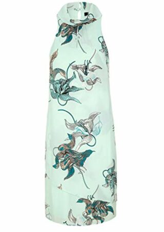 s.Oliver BLACK LABEL Cocktailkleid mit Allover Print, Blau
