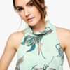 s.Oliver BLACK LABEL Cocktailkleid mit Allover Print, Blau