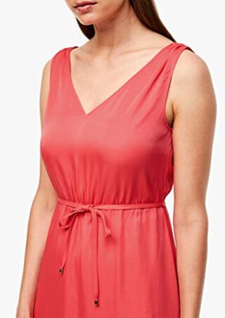 s.Oliver BLACK LABEL Elegantes Cocktailkleid aus Crêpesatin, Pink