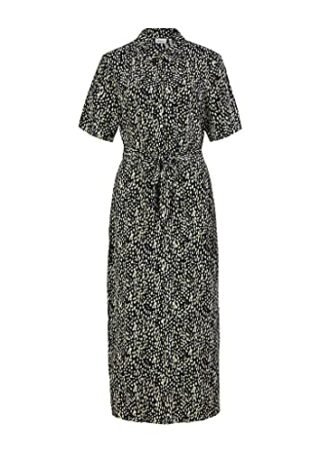 s.Oliver BLACK LABEL Maxikleid aus Viskose, Blau