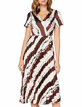 s.Oliver BLACK LABEL Midikleid im Batik-Look, Beige