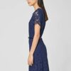 s.Oliver BLACK LABEL Spitzenkleid mit Gürtel, Blau