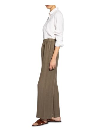 120%lino Donna Marlenehose Damen, Grün
