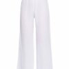 120%lino Donna Marlenehose Damen, Weiß