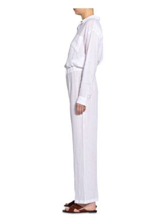 120%lino Donna Marlenehose Damen, Weiß
