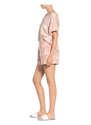 120%lino Leinenshorts Damen, Pink