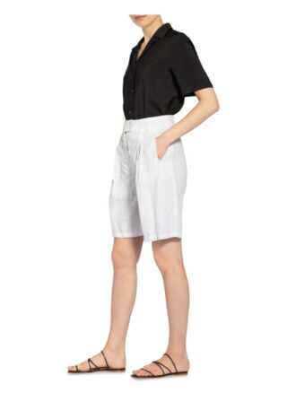 120%lino Leinenshorts Damen, Silber