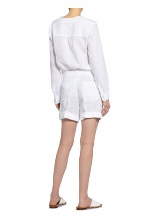 120%lino Leinenshorts Damen, Weiß