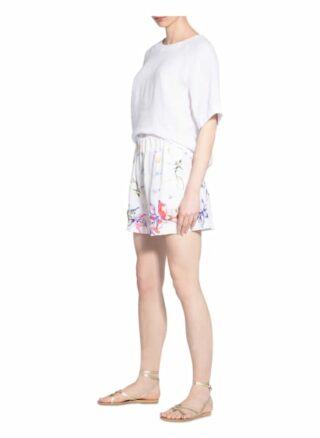 120%lino Leinenshorts Damen, Weiß