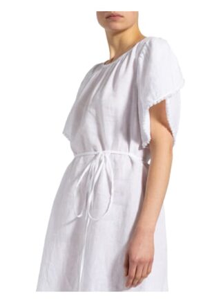 120%lino Strandkleid Damen, Weiß