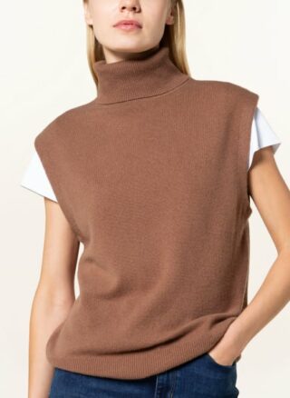 360cashmere Gloria Cashmere-Pullunder Damen, Braun