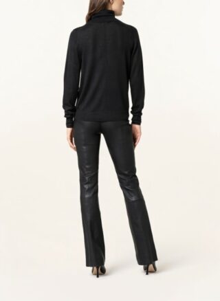 360cashmere Rollkragenpullover Damen, Schwarz