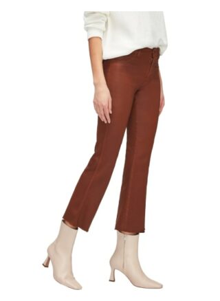 7 For All Mankind Ankle Boot Bootcut Fit Chino-Jeans Damen, Braun