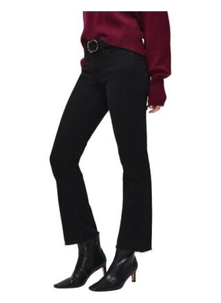 7 For All Mankind Ankle Boot Bootcut Fit Flared Leg Jeans Damen, Schwarz