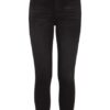 7 For All Mankind Aubrey Skinny Fit Flared Leg Jeans Damen, Schwarz