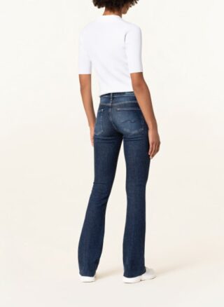 7 For All Mankind Flared Leg Jeans Damen, Blau