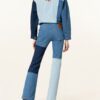 7 For All Mankind Indigo Shades Flared Leg Jeans Damen, Blau
