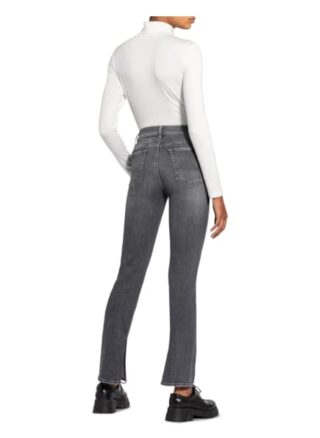 7 For All Mankind Jeans The Straight Straight Leg Jeans Damen, Grau