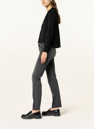 7 For All Mankind Jeans The Straight Straight Leg Jeans Damen, Schwarz