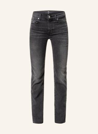 7 For All Mankind Jeans The Straight Straight Leg Jeans Damen, Schwarz