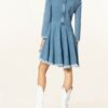 7 For All Mankind Jeanskleid Damen, Blau