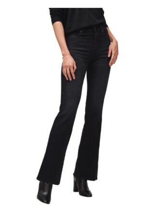 7 For All Mankind Lisha Bootcut Fit Flared Leg Jeans Damen, Schwarz