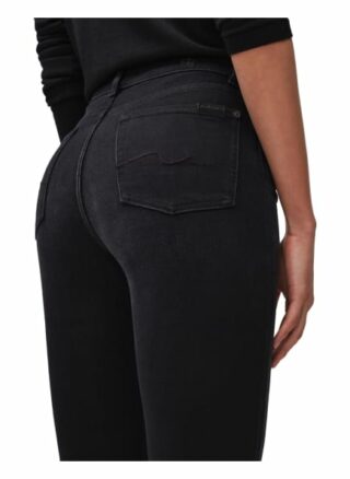 7 For All Mankind Lisha Bootcut Fit Flared Leg Jeans Damen, Schwarz