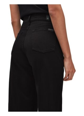 7 For All Mankind Lotta Wideleg Fit Flared Leg Jeans Damen, Schwarz