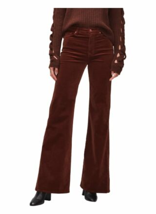 7 For All Mankind Modern Dojo Flared Fit Chino-Jeans Damen, Braun