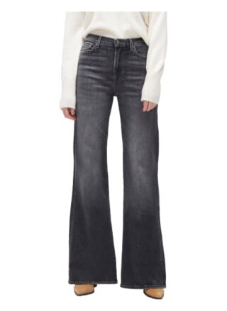 7 For All Mankind Modern Dojo Flared Fit Flared Leg Jeans Damen, Grau