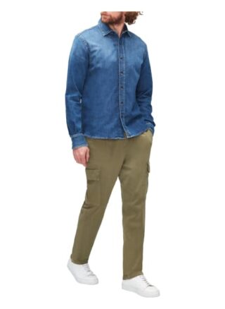 7 For All Mankind Plain Shirt Jeanshemd Herren, Blau