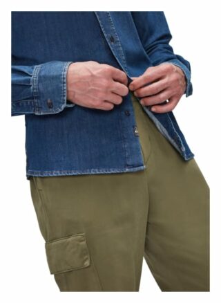 7 For All Mankind Plain Shirt Jeanshemd Herren, Blau
