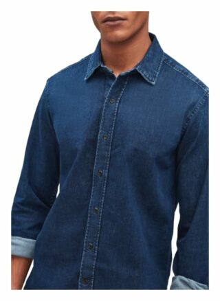 7 For All Mankind Plain Shirt Jeanshemd Herren, Blau