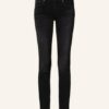 7 For All Mankind Pyper Crop Skinny Jeans Damen, Schwarz