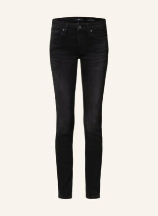 7 For All Mankind Pyper Crop Skinny Jeans Damen, Schwarz