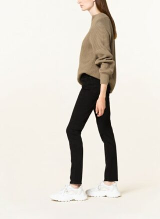 7 For All Mankind Pyper Skinny Jeans Damen, Schwarz