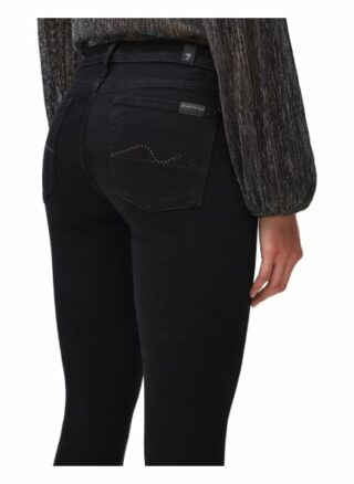 7 For All Mankind Pyper Slim Fit Skinny Jeans Damen, Schwarz