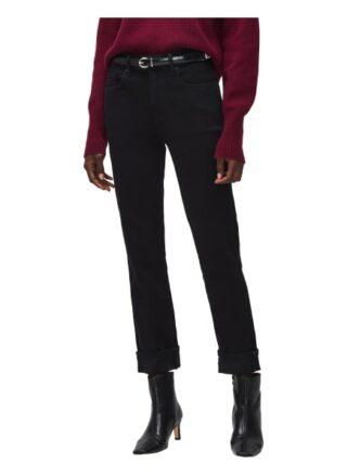 7 For All Mankind Relaxed Skinny Boyfriend Fit Skinny Jeans Damen, Schwarz