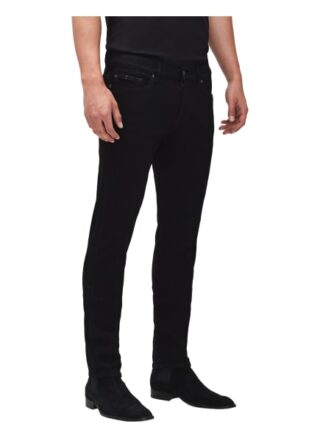 7 For All Mankind Ronnie Regular Fit Jeans Herren, Schwarz
