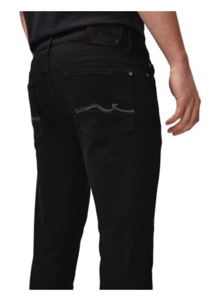 7 For All Mankind Ronnie Regular Fit Jeans Herren, Schwarz