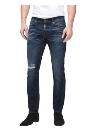 7 For All Mankind Ronnie Skinny Jeans Herren, Blau