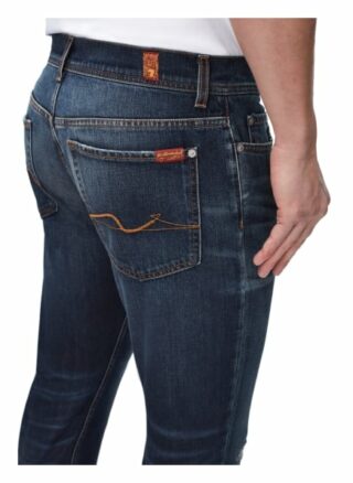 7 For All Mankind Ronnie Skinny Jeans Herren, Blau